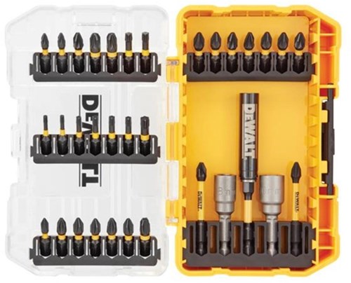 Dewalt accessoires 33-delige flextorq schroefbitset | in tough case - dt70742t-qz