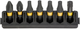 Dewalt accessoires bitset | houder + impact torsion | 25 mm | pbitset | h2 x1, pz2 x1, t20 x2, t25 x2, t30 x1 - dt70810-qz
