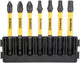 Dewalt accessoires bitset | houder + impact torsion | 57 mm | pz1 x1, pz2 x2, t15 x1, t20 x1, t57 x1, t30 x1 - dt70823-qz