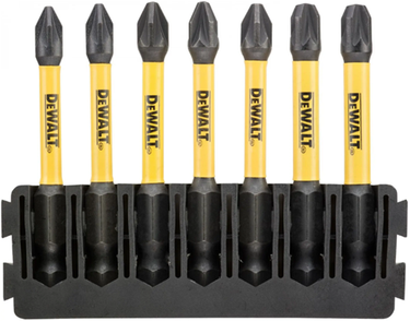 Dewalt accessoires bitset | houder + impact torsion | 57 mm | pz1 x2, pz2 x3, pz3 x2 - dt70822-qz