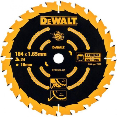 Dewalt accessoires dewalt extreme - cirkelzaagblad - 184mm x 16mm - 24t - professional