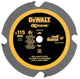 Dewalt accessoires cirkelzaagblad | vezelcement | 115x10x4t - dt20421-qz