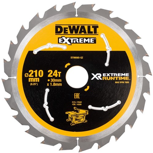 Dewalt accessoires dt99565 xr cirkelzaagblad 210x30mm 24 tands - dt99565-qz