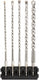 Dewalt accessoires houder + multimateriaal hex-aansluiting | 5 stuks | 4 mm, 5 mm, 5.5 mm, 6 mm, 8 mm - dt70830-qz