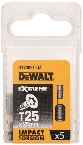 Dewalt accessoires impact torsion 25mm torx t25 - dt7382t-qz