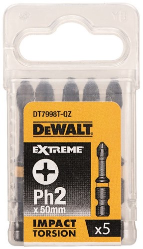 Dewalt accessoires impact torsion 50mm ph2 - dt7998t-qz