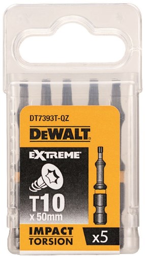 Dewalt accessoires impact torsion 50mm torx t10 - dt7393t-qz