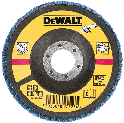 Dewalt accessoires lamellen schuurschijf, ø125mm, k60 - dt3309-qz - 10 stuks - dt3309-qz
