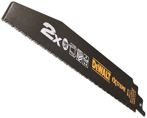 Dewalt accessoires reciprozaagblad 2x bim 228x2.5mm extra dik, universele toepassing - dt2308l-qz
