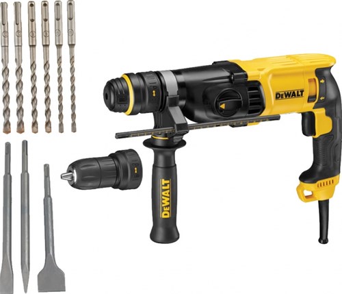 Load image into Gallery viewer, Dewalt d25134kp 26mm sds+ combihamer | 800w 2.8j + boor en beitelset - d25134kp-qs
