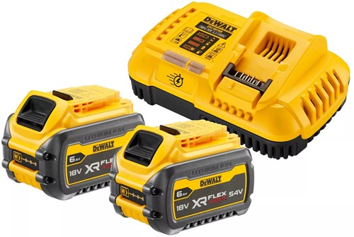 Dewalt dcb118t2-qw starterset - dcb118 snellader voor 18v en flexvolt accu's + 2x accu dcb546 - dcb118t2-qw
