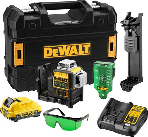 Load image into Gallery viewer, Dewalt dce089d1g zelfnivellerende kruislijnlaser 12v 1x 2.0ah accu - groene laser - dce089d1g-qw
