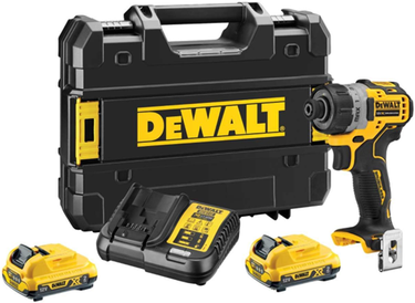 Dewalt dcf601d2 - accuschroevendraaier - 12v xr - brushless - inclusief 2x 2.0ah accu's en tstak koffer