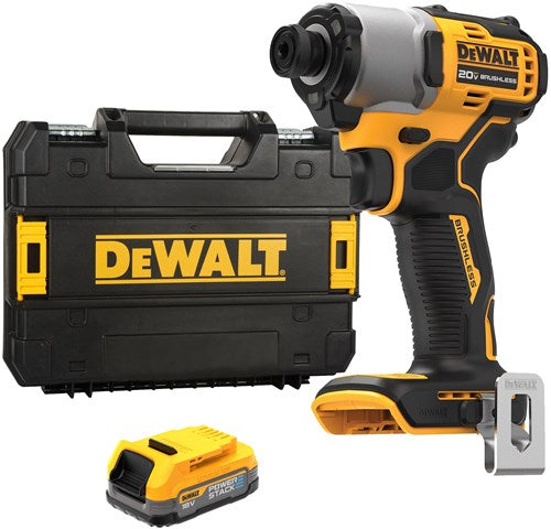 Load image into Gallery viewer, Dewalt dcf840e1t accu slagschroevendraaier | 1 4 | 18v xr powerstack | in ts (1x 1.7ah accu)
