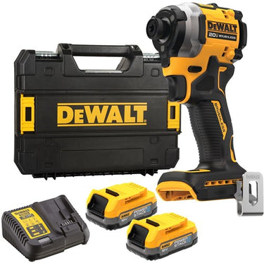Dewalt dcf850e2t-qw | xr brushless accu slagschroevendraaier 18v powerstack in tstak (2x 1.7ah powerstack accu + lader) - dcf850e2t-qw
