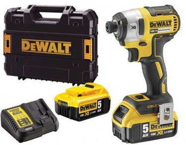 Dewalt dcf887p2 | xr brushless accu slagschroevendraaier 18v in tstak (2x 5.0ah accu + lader) - dcf887p2-qw