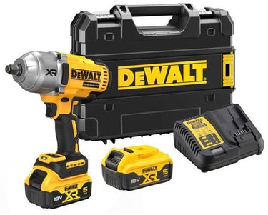 Dewalt dcf900p2t-qw | 18v xr brushless 1 2 heavy duty slagmoersleutel frictiering | met 2x 5.0ah accu en lader | in tstak koffer dcf900p2t-qw