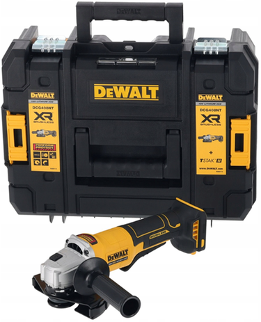 Dewalt dcg408nt-xj 18v xr accu haakse slijper | 125mm | dodemansschakelaar | zonder accu's en lader in tstak - dcg408nt-xj