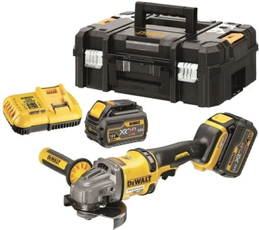 Dewalt dcg414t2-qw | xr flexvolt accu haakse slijper 54v 125mm in tstak (2x 6.0ah accu + lader) - dcg414t2-qw