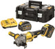 Dewalt dcg414t2-qw | xr flexvolt accu haakse slijper 54v 125mm in tstak (2x 6.0ah accu + lader) - dcg414t2-qw