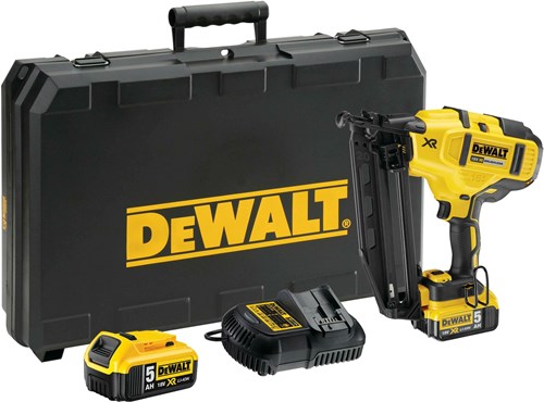 Load image into Gallery viewer, Dewalt dcn660p2 18v afwerktacker 16ga 2x5.0ah in koffer - dcn660p2-qw
