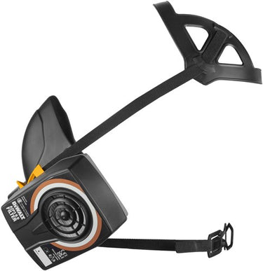 Dewalt dxir1hmla2p3 lichtgewicht halfgelaatsmasker met a2p3 filters | maat l - dxir1hmla2p3