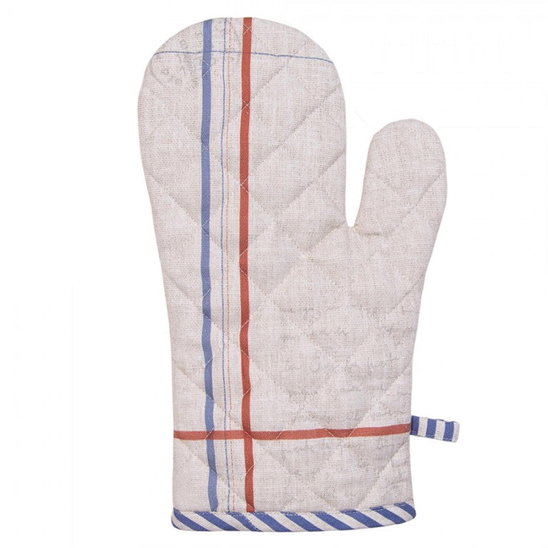 Afbeelding laden in galerijviewer, Clayre eef ovenhandschoen haan beige blauw 18x30cm
