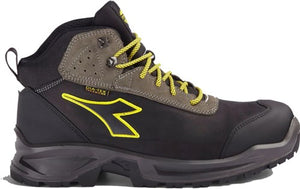 Diadora werkschoen sport diatex mid 181120 s3 (zwart grijs) | zwart staal grijs | maat 43 - 8053607615803
