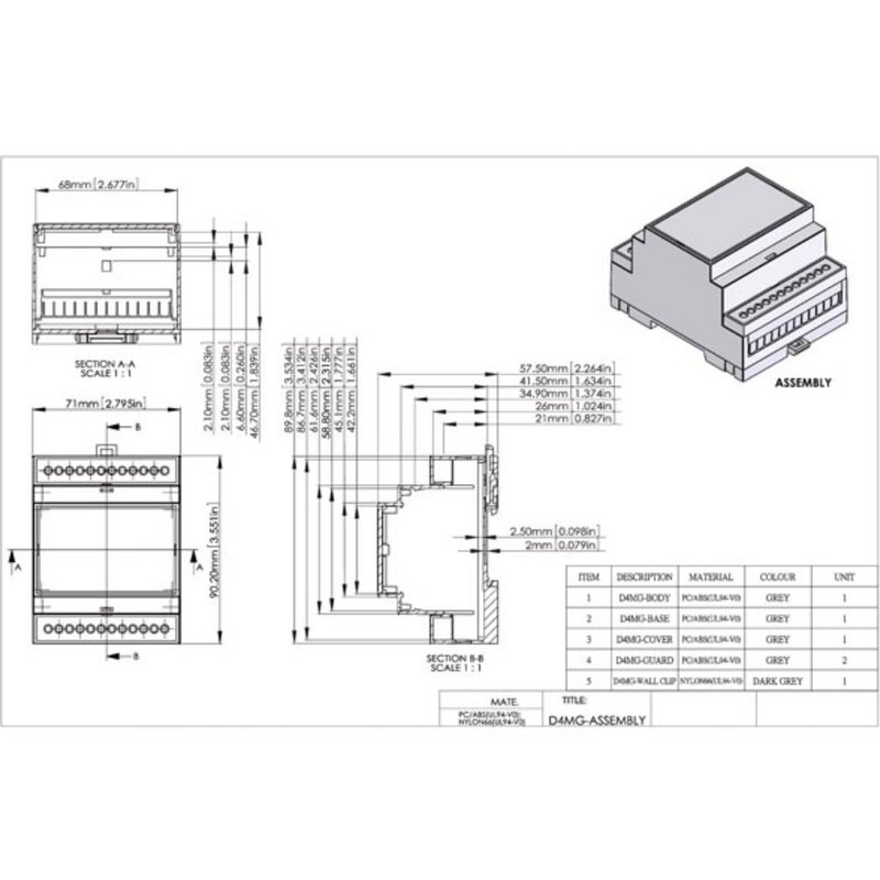 Load image into Gallery viewer, Din-rail module box - 4mg
