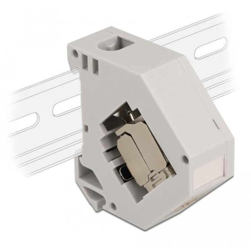 Load image into Gallery viewer, Din-railadapter met keystone module
