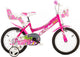 Dino Happy 14 Inch 24 cm Meisjes Knijprem Roze