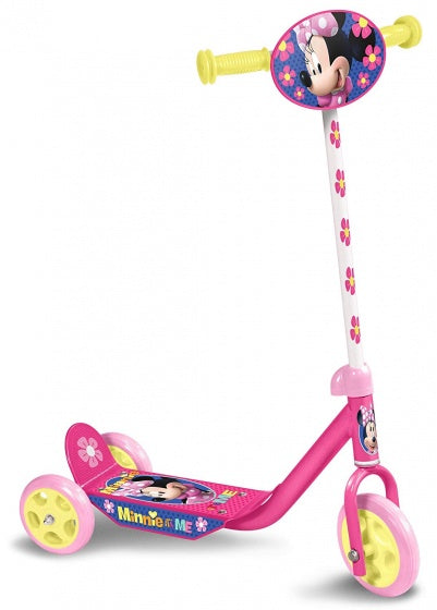 Load image into Gallery viewer, Minnie Mouse 3-wiel kinderstep voetrem meisjes roze geel
