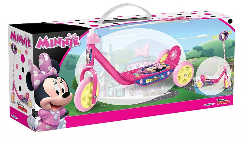 Load image into Gallery viewer, Minnie Mouse 3-wiel kinderstep voetrem meisjes roze geel
