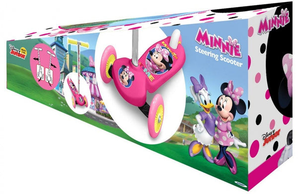 Minnie Mouse 3-wiel Kinderstep Voetrem Meisjes Roze Zilver