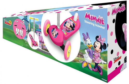 Minnie Mouse 3-wiel kinderstep voetrem meisjes roze zilver