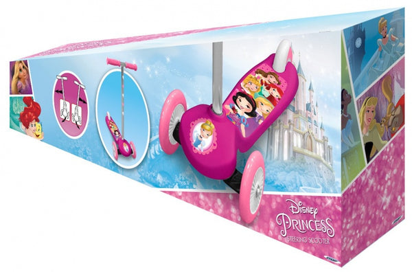 Princess 3-wheel children's scooter Girls Foot brake Pink