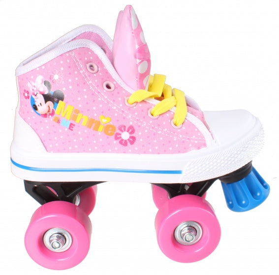 Load image into Gallery viewer, Minnie Mouse rolschaatsen meisjes roze wit maat 28

