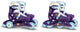 Disney Wish 2 in 1 Tri Inline Skates Semi-softboot Paars maat 27-30