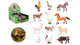 Johntoy display animal world boerderijdieren, 12 assorti