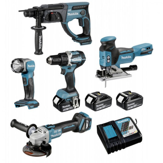 Makita dlx5044tj accu 18v speciale actieset - dlx5044tj