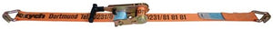 Dolezych sjorband | lengte 8 m | breedte 50 mm | snelspanratel + punthaak | lc omdr. 5000 dan | 1 stuk - 26535534-8 26535534-8
