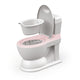 Dolu 2-in-1 XL Educatief Plaspotje met Doorspoeleffect Wit Roze