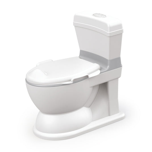 Dolu 2-in-1 XL Educatief Plaspotje met Doorspoeleffect Wit Roze
