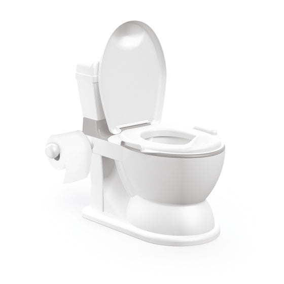 Load image into Gallery viewer, Dolu 2-in-1 XL Educatief Plaspotje met Doorspoeleffect Wit Roze
