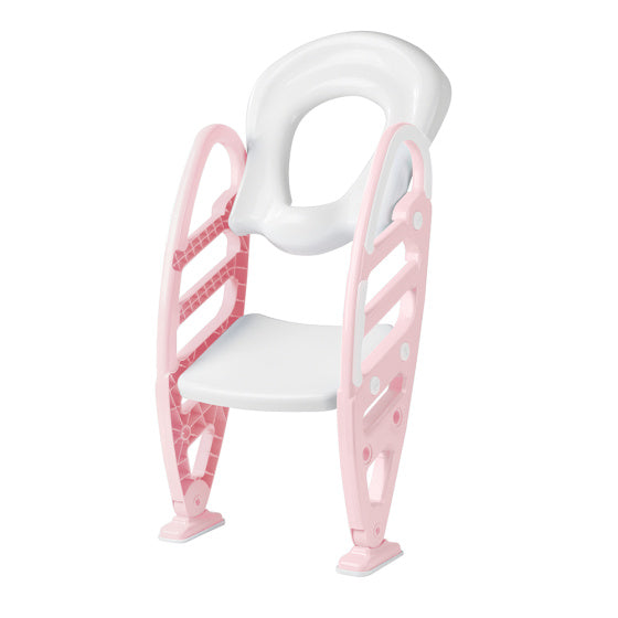 Load image into Gallery viewer, Dolu educatieve toilettrainer met trapje toiletverkleiner roze
