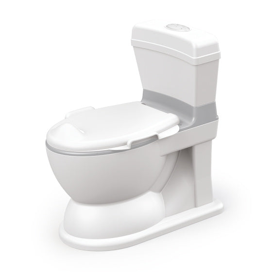 Load image into Gallery viewer, Dolu 2-in-1 XL Educatief Plaspotje met Doorspoeleffect Wit Grijs
