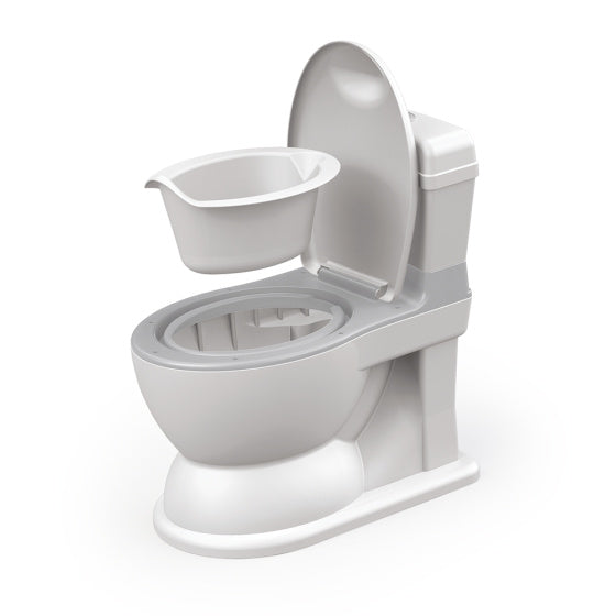 Load image into Gallery viewer, Dolu 2-in-1 XL Educatief Plaspotje met Doorspoeleffect Wit Grijs
