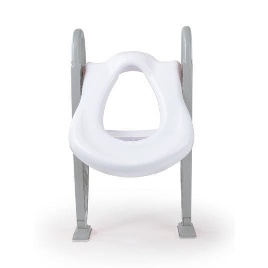 Dolu educatieve toilettrainer met trapje toiletverkleiner grijs