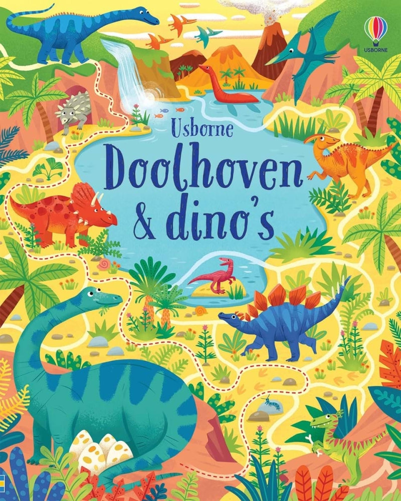 Load image into Gallery viewer, Usborne doolhoven dino's

