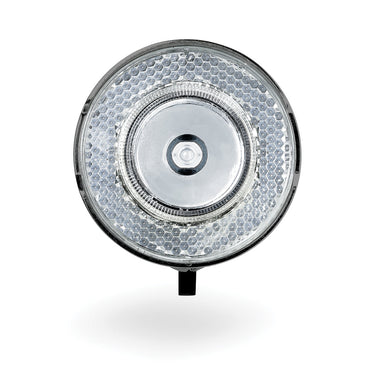 koplamp 706-B Retro 15 lux led batterij chroomzwart